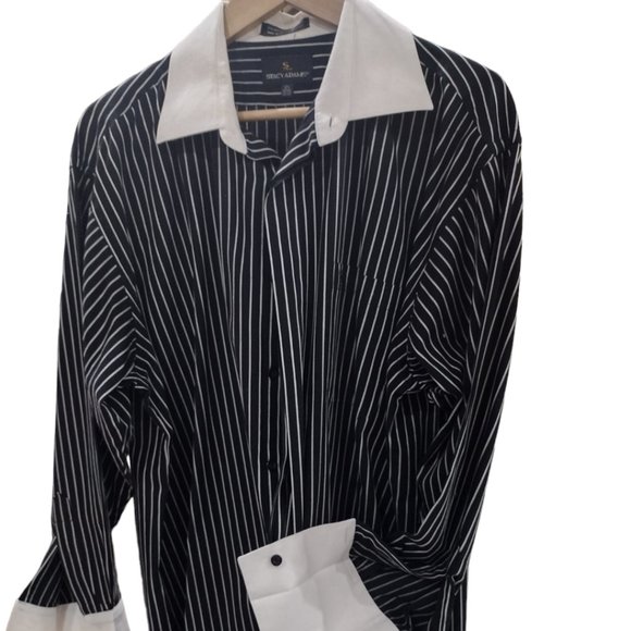 Stacey Adams Men's Long Sleeve Shirt with French Cuffs. - Picture 1 of 3